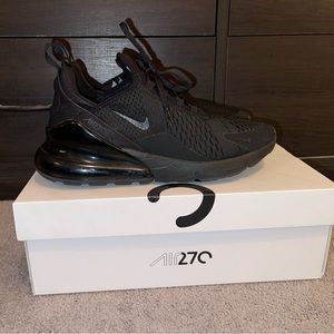 All Black Womens Nike Air Max 270